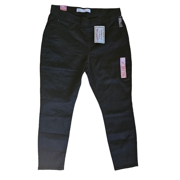 NEW Levi's Gold Totally Shaping Black Pull-On High Rise Skinny Jeans W33 L28 - Picture 2 of 10